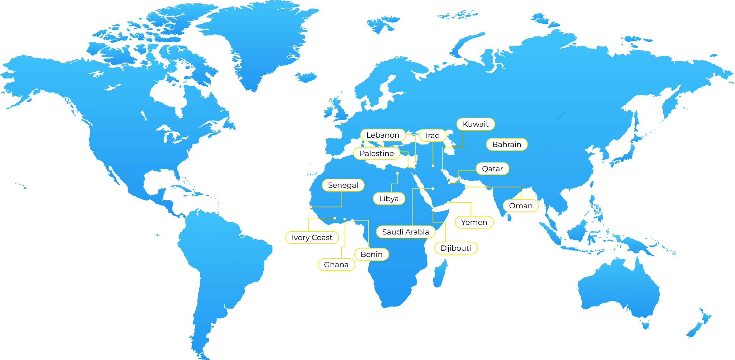 Worldwide Distribution - With Kuwait